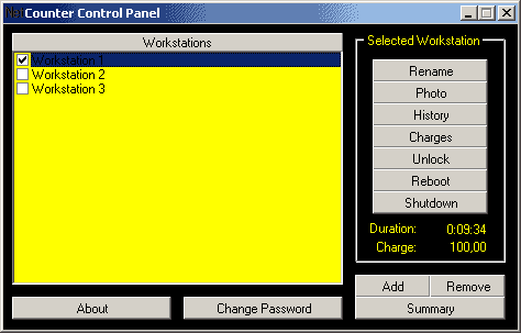 NetCounter - internet cafe billing solution Screenshot